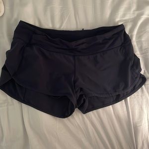 Lululemon speed up 2.5 shorts navy blue